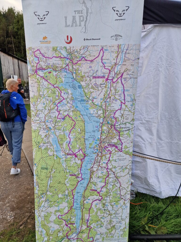 Map of the Lap route